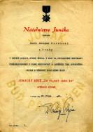 Junácký kříž "Za vlast 1939-45"