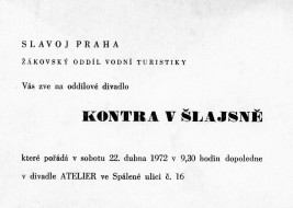 Kontra v šlajsně – pozvánka