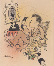 Braťkova karikatura z roku 1947