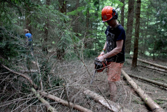 Stavba tábora 555 2015