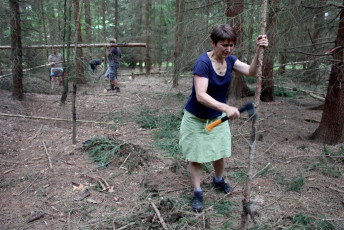 Stavba tábora 555 2015