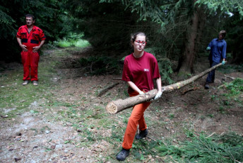 Stavba tábora 555 2015