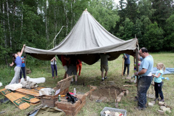 Stavba tábora 555 2015