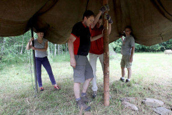 Stavba tábora 555 2015