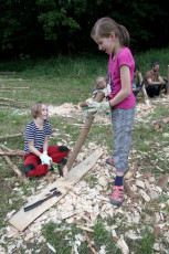 Stavba tábora 555 2015