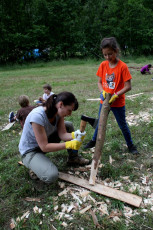 Stavba tábora 555 2015