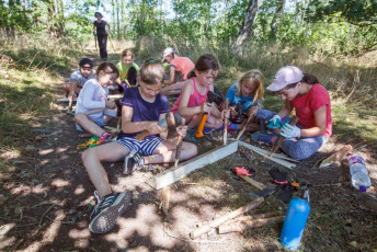 Stavba Tábora 1.8.2020 - 2.8.2021