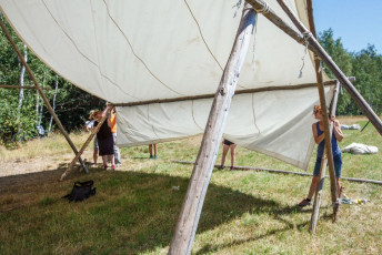 Stavba Tábora 1.8.2020 - 2.8.2021