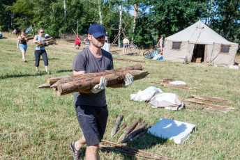 Stavba Tábora 1.8.2020 - 2.8.2021