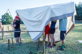 Stavba Tábora 1.8.2020 - 2.8.2021