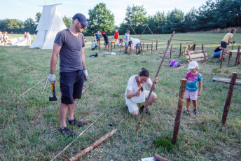 Stavba Tábora 1.8.2020 - 2.8.2021