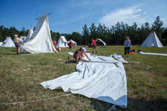 Stavba Tábora 1.8.2020 - 2.8.2021