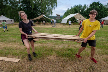 Stavba Tábora Radvánec 26.6-27.7.21